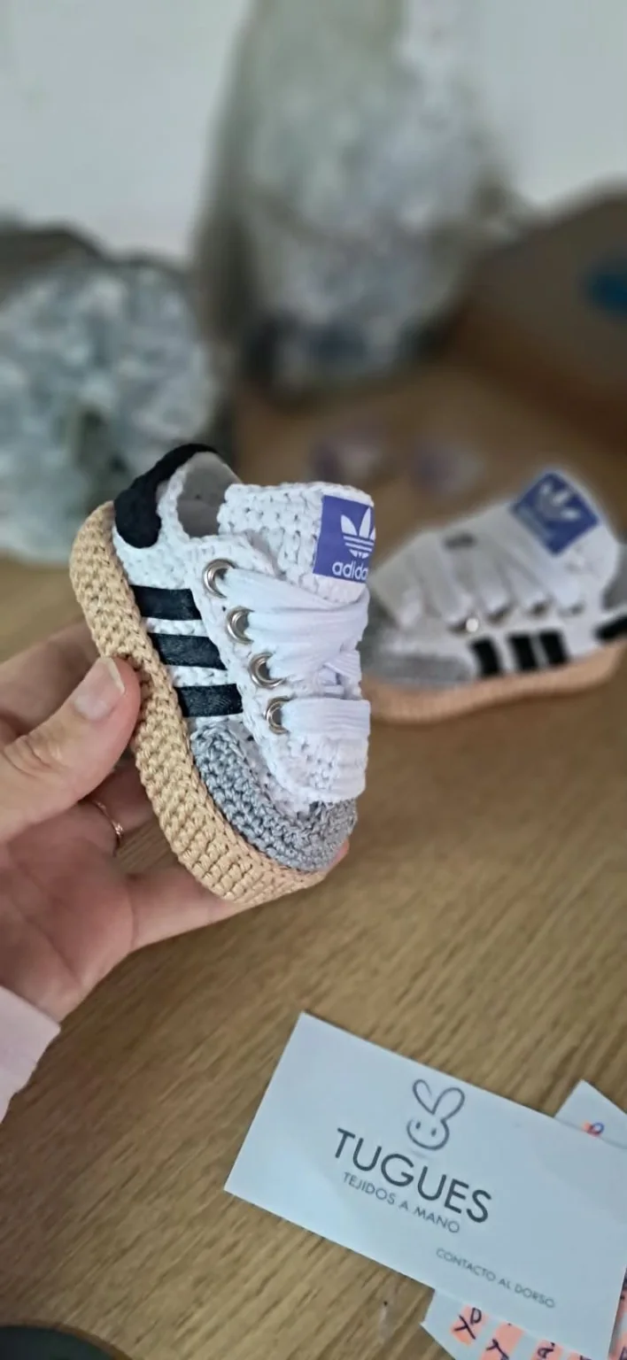 Championes tejidos a crochet